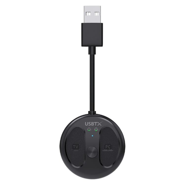 TV PC용 LE524 USB 블루투스 5.4 오디오 송신기 50m 범위 듀얼 연결 어댑터, LE524