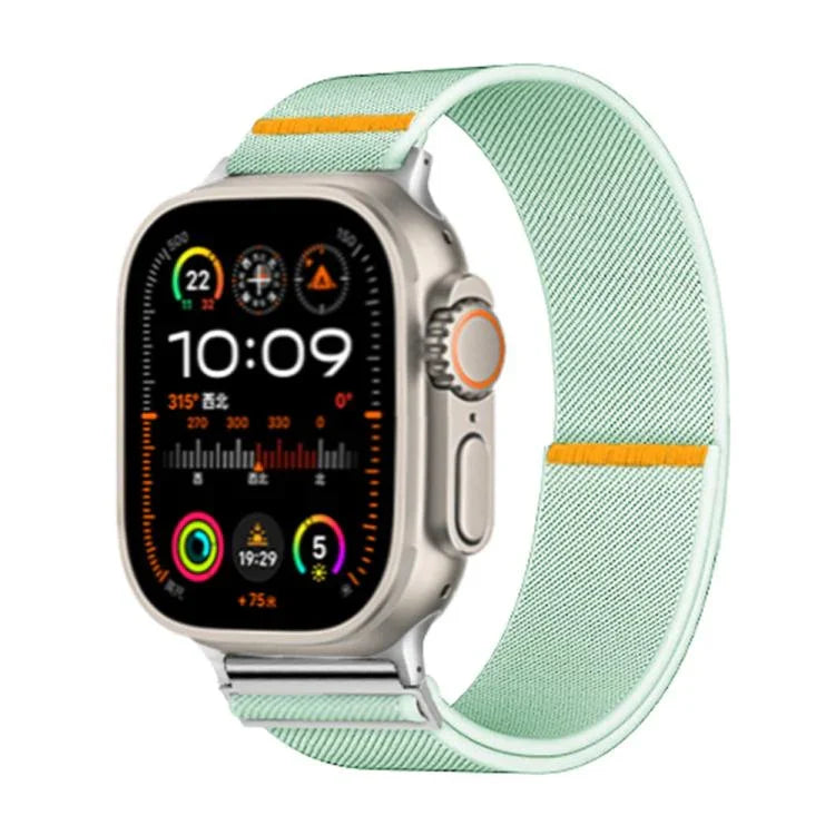 조절 가능한 단일 루프 탄성 나일론 시계줄, Apple Watch 46mm / 49mm / 45mm / 44mm용, Apple Watch 42mm / 41mm / 40mm / 38mm용