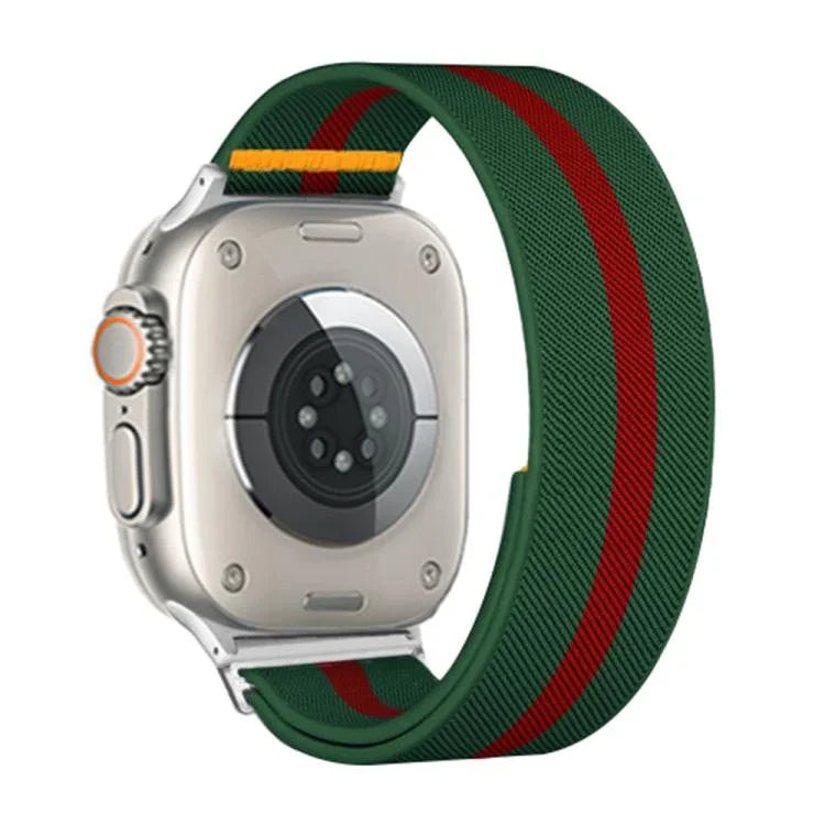 조절 가능한 단일 루프 탄성 나일론 시계줄, Apple Watch 46mm / 49mm / 45mm / 44mm용, Apple Watch 42mm / 41mm / 40mm / 38mm용