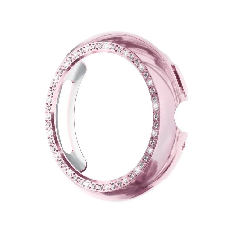 Single Row Diamond Hollow PC Watch Protective Cover, For Google Pixel Watch4 45mm, For Google Pixel Watch4 41mm
