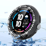 Single Row Diamond Hollow PC Watch Protective Cover, For Google Pixel Watch4 45mm, For Google Pixel Watch4 41mm