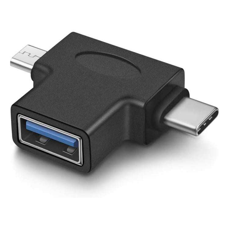 JUNSUNMAY 2-in-1 OTG 컨버터 USB 3.0 to 마이크로 USB 및 타입-C 어댑터, 2-in-1