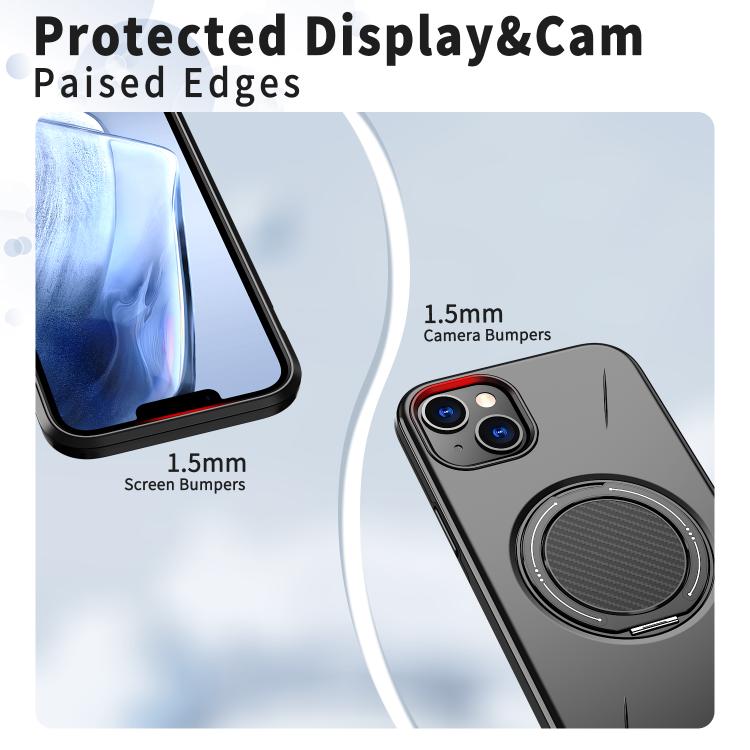 Kalebol Magnetic MagSafe Rotation Holder PC Phone Case, For iPhone 15, For iPhone 14, For iPhone 14 Pro, For iPhone 14 Pro Max, For iPhone 13 Pro Max, For iPhone 13 Pro