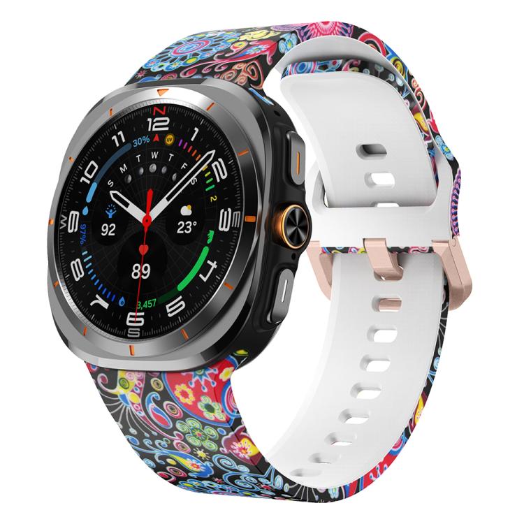 Printed Silicone Watch Band, For Samsung Galaxy Watch Ultra 47mm / Ultra 2025