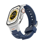 파이오니어 메탈 조인트 컬러풀 실리콘 시계줄, 애플 워치 46mm / 49mm / 45mm / 44mm용, 애플 워치 42mm / 41mm / 40mm / 38mm용