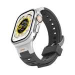 파이오니어 메탈 조인트 컬러풀 실리콘 시계줄, 애플 워치 46mm / 49mm / 45mm / 44mm용, 애플 워치 42mm / 41mm / 40mm / 38mm용