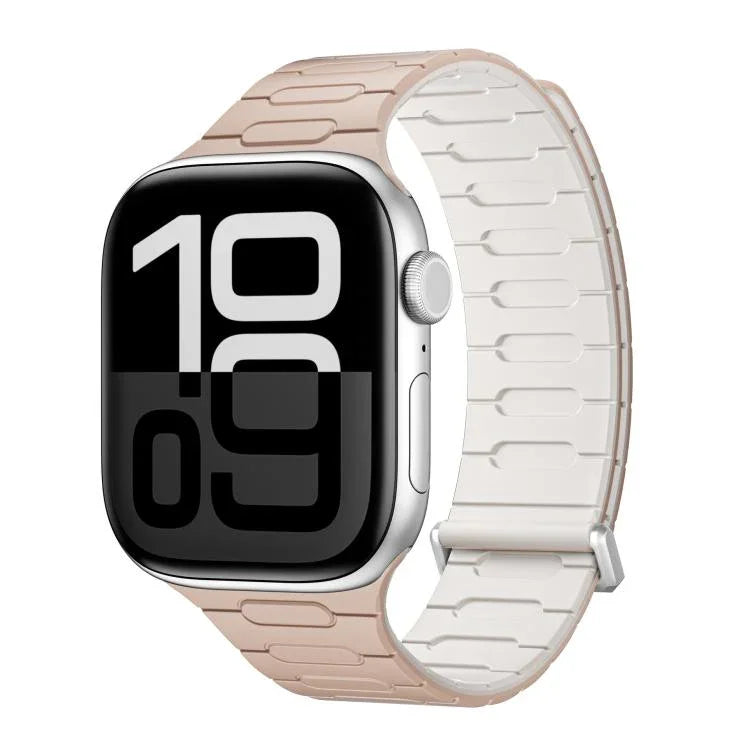 I자형 마그네틱 실리콘 시계줄, 애플 워치 46mm / 49mm / 45mm / 44mm용, 애플 워치 42mm / 41mm / 40mm / 38mm용