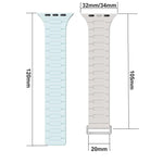 I자형 마그네틱 실리콘 시계줄, 애플 워치 46mm / 49mm / 45mm / 44mm용, 애플 워치 42mm / 41mm / 40mm / 38mm용