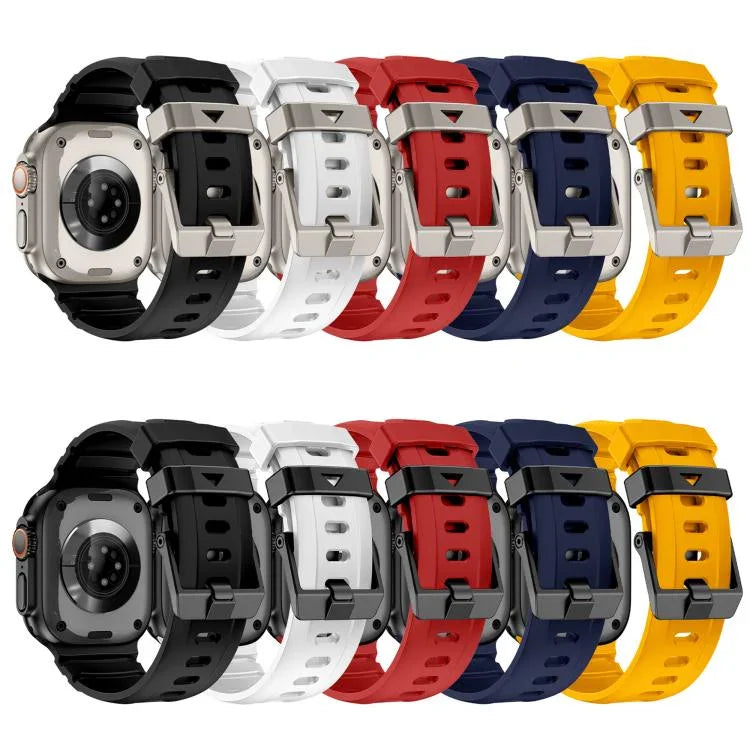 록-피크 실리콘 시계줄, 애플 워치 46mm / 49mm / 45mm / 44mm용