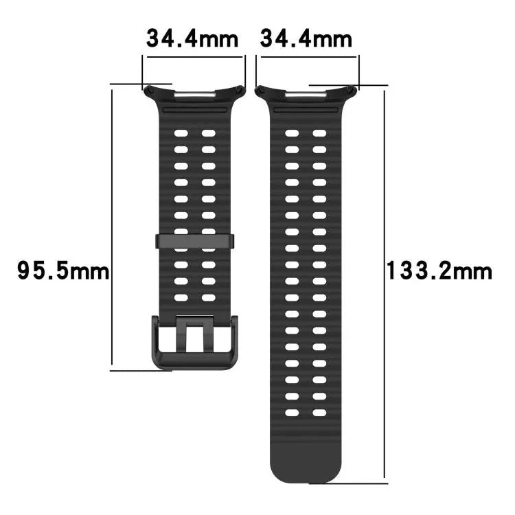 실리콘 시계 커버 마린 듀얼 버클 실리콘 시계 밴드, 삼성 갤럭시 워치 47mm / 울트라 2025용