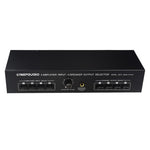 B075 4 입력 4 출력 파워 앰프 스피커 선택기 스위처, 채널당 300W 음질 무손실, B075