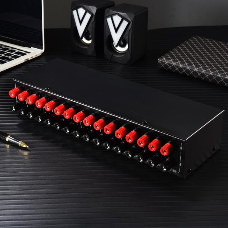 B075 4 입력 4 출력 파워 앰프 스피커 선택기 스위처, 채널당 300W 음질 무손실, B075