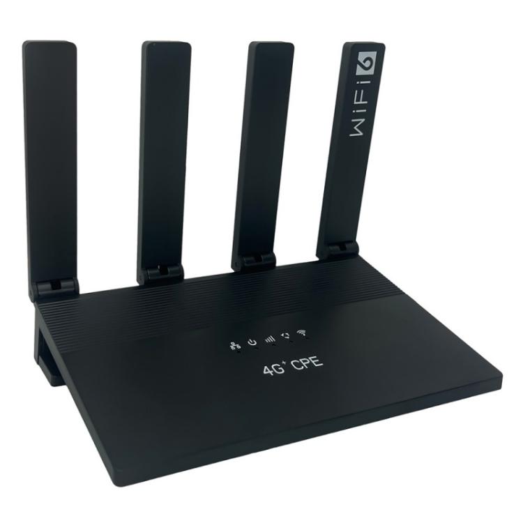 WR800 WiFi 라우터 4 LAN 포트 600Mbps WiFi 6 무선 모뎀 SIM 카드 슬롯 포함 4G LTE, 미국 플러그, 유럽 플러그