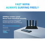 WR800 WiFi 라우터 4 LAN 포트 600Mbps WiFi 6 무선 모뎀 SIM 카드 슬롯 포함 4G LTE, 미국 플러그, 유럽 플러그