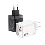 FC1 3-in-1 70cm 자동 감김 타입-C 케이블, PD3.0, QC3.0 USB 휴대폰 충전기, EU 플러그