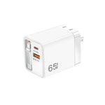 FC1 3-in-1 70cm 자동 감김 타입-C 케이블, PD3.0, QC3.0 USB 휴대폰 충전기, US 플러그