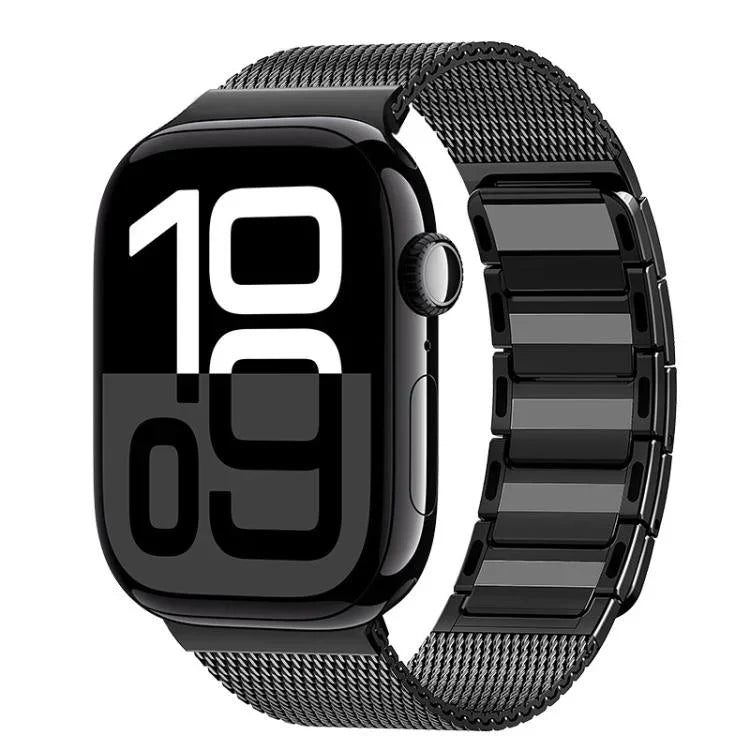 자석형 직조 I자형 스테인리스 스틸 시계줄, 애플 워치 46mm / 49mm / 45mm / 44mm용, 애플 워치 42mm / 41mm / 40mm / 38mm용