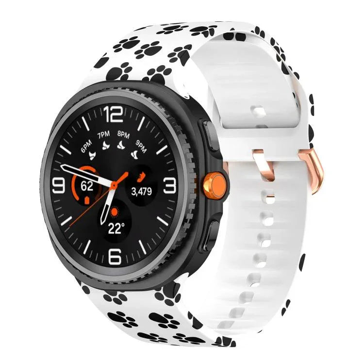 Printed Silicone Watch Band, For Samsung Galaxy Watch8 / Watch8 Classic