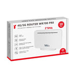 WR700-E SIM 카드 300Mbps 유라시아 버전 분리형 안테나 모바일 WiFi 4G CPE 라우터, EU 플러그