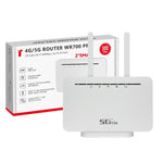 WR700-E SIM 카드 300Mbps 유라시아 버전 분리형 안테나 모바일 WiFi 4G CPE 라우터, EU 플러그