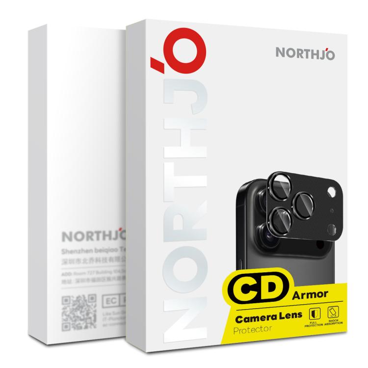 NORTHJO CD 결 카메라 렌즈 보호기 강화유리 후면 렌즈 필름, 아이폰 17 Pro Max용, 아이폰 17 Pro용