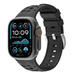 타이어 텍스처 투톤 실리콘 시계줄, 애플 워치 46mm / 49mm / 45mm / 44mm용, 애플 워치 42mm / 41mm / 40mm / 38mm용