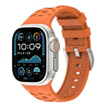 타이어 텍스처 투톤 실리콘 시계줄, 애플 워치 46mm / 49mm / 45mm / 44mm용, 애플 워치 42mm / 41mm / 40mm / 38mm용