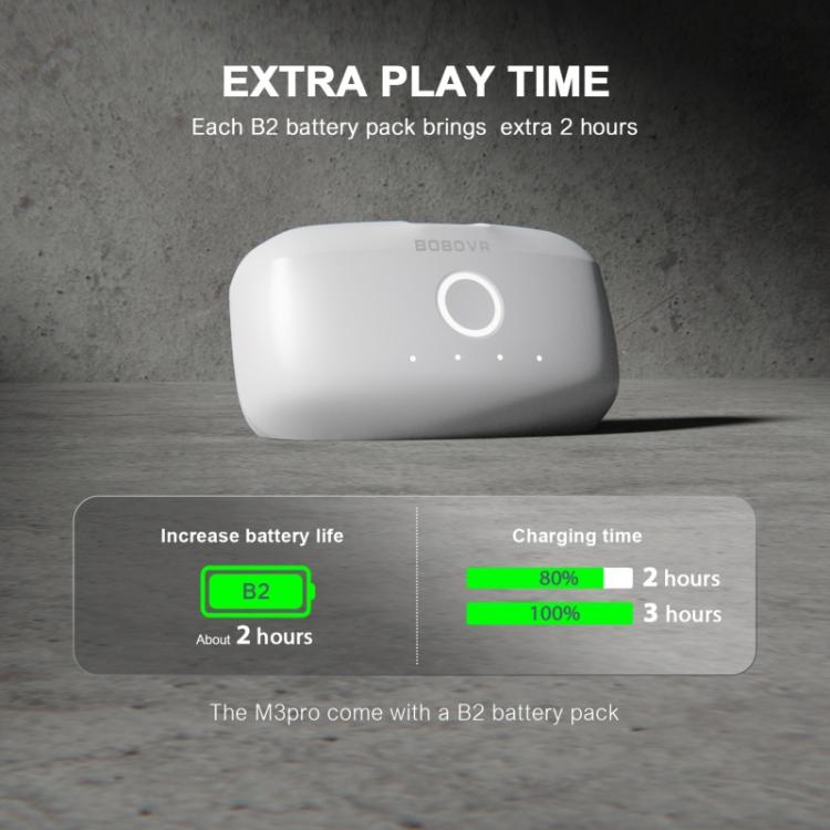 BOBOVR M3 Pro Meta Quest 3S / 3용 VR 헤드 스트랩 5200mAh 배터리 팩 포함, M3 Pro