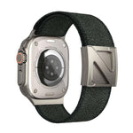 Z자형 자석 잠금 이중 색상 나일론 시계줄, 애플 워치 46mm / 49mm / 45mm / 44mm용, 애플 워치 42mm / 41mm / 40mm / 38mm용