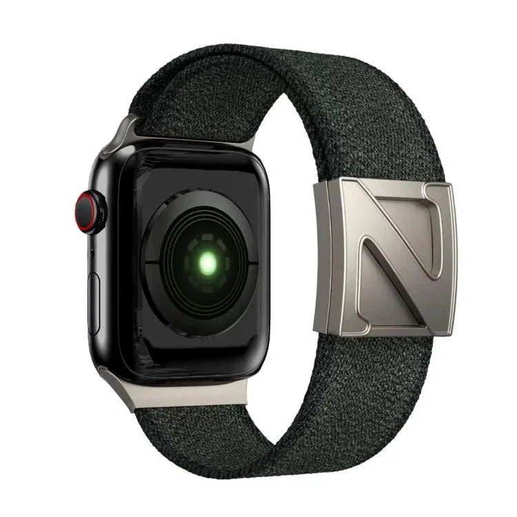 Z자형 자석 잠금 이중 색상 나일론 시계줄, 애플 워치 46mm / 49mm / 45mm / 44mm용, 애플 워치 42mm / 41mm / 40mm / 38mm용