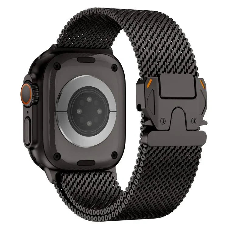 금속 잠금 거친 메시 밀라노 스테인리스 스틸 시계줄, 애플 워치 46mm / 49mm / 45mm / 44mm용