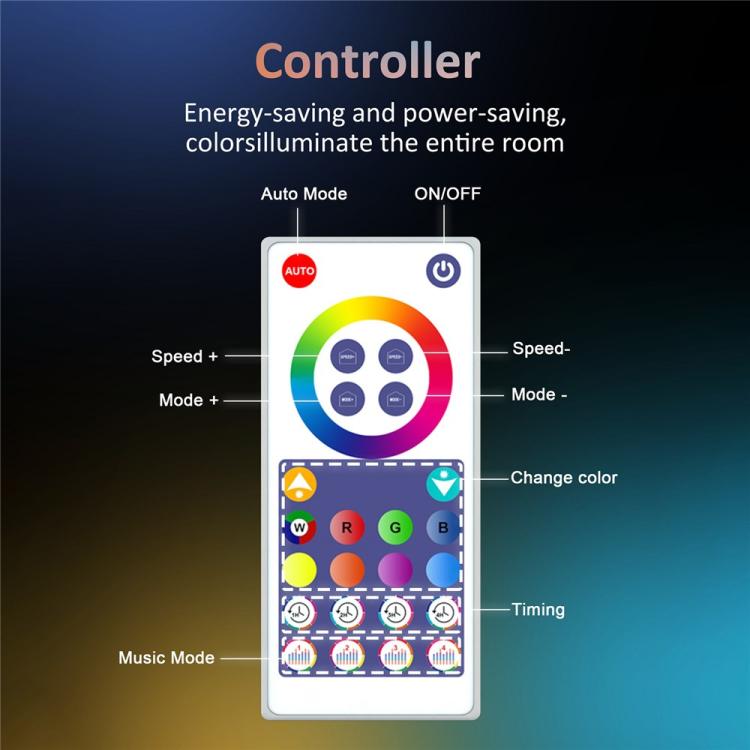 S14 IP65 방수 RGBIC WiFi BLE 앱 원격 제어 스마트 WiFi 스트링 라이트 12M 20구