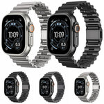오션 웨이브 자석 버클 스테인리스 스틸 시계줄, 애플 워치 46mm / 49mm / 45mm / 44mm용
