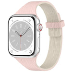 워터 우드 그레인 작은 허리 자석 실리콘 시계줄, 애플 워치 46mm / 49mm / 45mm / 44mm용, 애플 워치 42mm / 41mm / 40mm / 38mm용