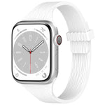 워터 우드 그레인 작은 허리 자석 실리콘 시계줄, 애플 워치 46mm / 49mm / 45mm / 44mm용, 애플 워치 42mm / 41mm / 40mm / 38mm용