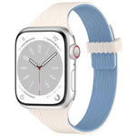 워터 우드 그레인 작은 허리 자석 실리콘 시계줄, 애플 워치 46mm / 49mm / 45mm / 44mm용, 애플 워치 42mm / 41mm / 40mm / 38mm용