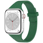 워터 우드 그레인 작은 허리 자석 실리콘 시계줄, 애플 워치 46mm / 49mm / 45mm / 44mm용, 애플 워치 42mm / 41mm / 40mm / 38mm용