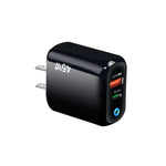 GaN 45W PD3.0 + QC3.0 완전 호환 프로토콜 노트북 / 태블릿용 충전기, 미국 플러그, 미국 플러그
