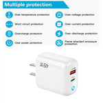 GaN 45W PD3.0 + QC3.0 완전 호환 프로토콜 노트북 / 태블릿용 충전기, 미국 플러그, 미국 플러그