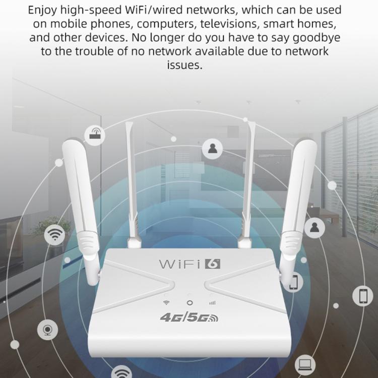 CPE907-E 유라시아 에디션 150Mbps 다운로드 속도 4안테나 SIM 카드 라우터 4G LTE WiFi 라우터, US 플러그, EU 플러그