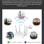 CPE907-E 유라시아 에디션 150Mbps 다운로드 속도 4안테나 SIM 카드 라우터 4G LTE WiFi 라우터, US 플러그, EU 플러그