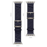 스타일 H 트윌 나일론 시계줄, 애플 워치 46mm / 49mm / 45mm / 44mm용, 애플 워치 42mm / 41mm / 40mm / 38mm용