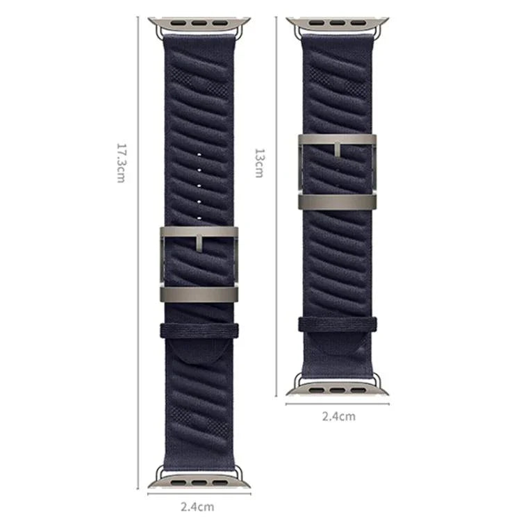 스타일 H 트윌 나일론 시계줄, 애플 워치 46mm / 49mm / 45mm / 44mm용, 애플 워치 42mm / 41mm / 40mm / 38mm용