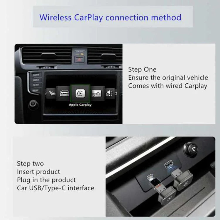 M4 2-in-1 Android Auto Carplay Box Wireless Car Adapter Intelligent Car Machine Interconnection Module, M4