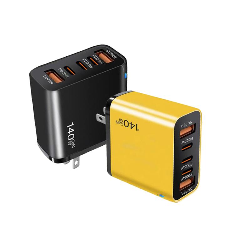 TE-PD43 Type-C x 3, USB-A x 2 Multi-port Charger for Mobile Phones / Tablets，US Plug, US Plug