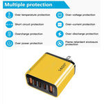 TE-PD43 Type-C x 3, USB-A x 2 Multi-port Charger for Mobile Phones / Tablets，US Plug, US Plug