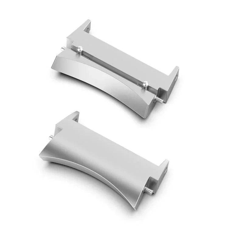 한 쌍 20mm 스테인리스 스틸 금속 헤드 시계 밴드 커넥터, 삼성 갤럭시 워치7 40mm / 44mm용