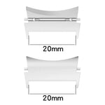한 쌍 20mm 스테인리스 스틸 금속 헤드 시계 밴드 커넥터, 삼성 갤럭시 워치7 40mm / 44mm용