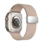 단색 자석 스냅 4가닥 탄성 나일론 시계줄, 애플 워치 46mm / 49mm / 45mm / 44mm용, 애플 워치 42mm / 41mm / 40mm / 38mm용