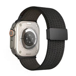 단색 자석 스냅 4가닥 탄성 나일론 시계줄, 애플 워치 46mm / 49mm / 45mm / 44mm용, 애플 워치 42mm / 41mm / 40mm / 38mm용